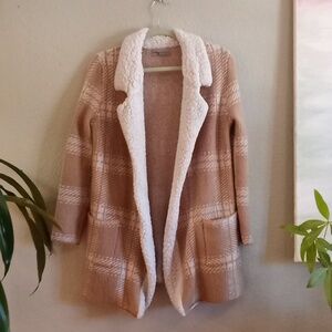 Absolutely Famous Oversized Bohemian Academia  Preppy Plaid Casual Chore Coat